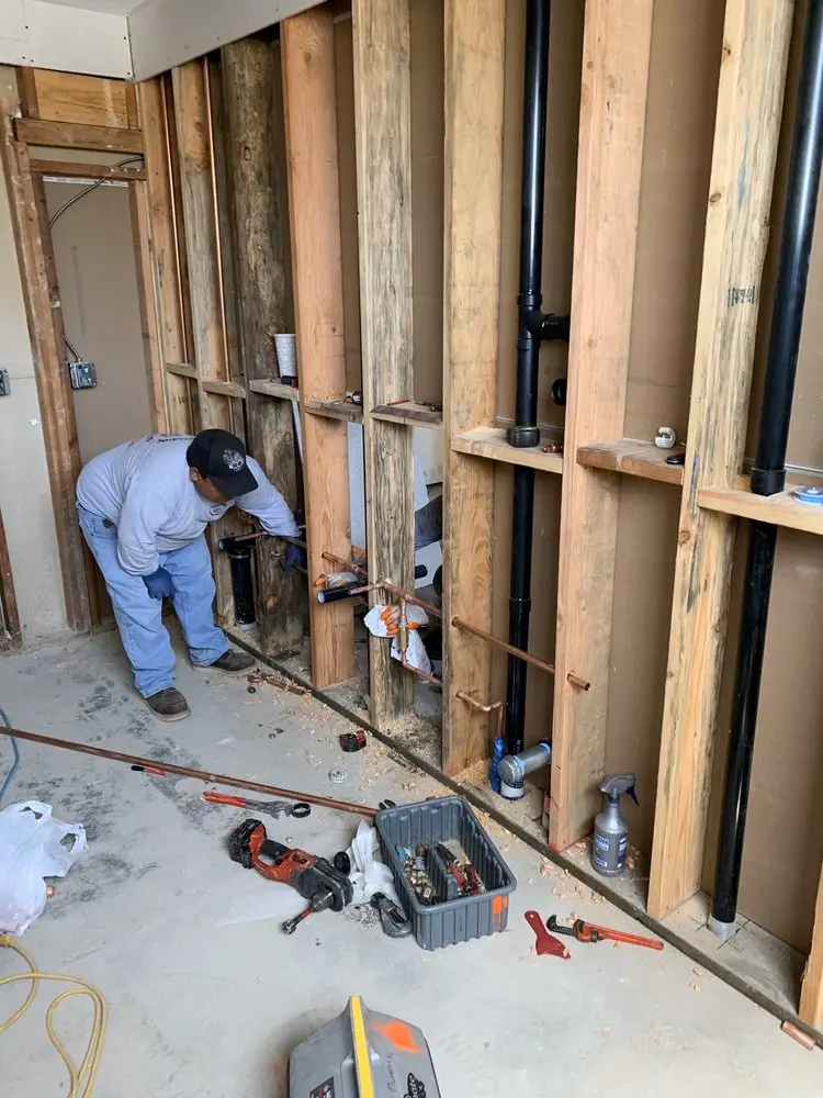 Commercial rough-in plumbing for Water Heater Replacement in Kannapolis